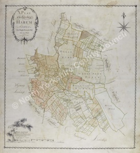 Historic map of Harome 1782